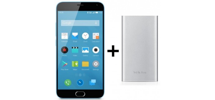 Cdiscount: Smartphone Meizu M2 Note 16 Go Bleu 4G + Power Bank à 84,99€ (dont 50€ via ODR)