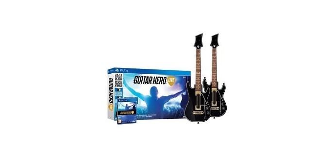 Micromania: Jeu Guitar Hero Live sur PS4 ou Xbox One + une 2ème guitare à 49,99€