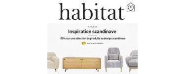 Habitat: -20% sur une sélection de produits au design scandinave