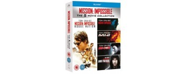 Zavvi: Coffret Blu-Ray des 5 films Mission Impossible à 20,39€