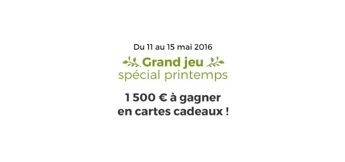 Maisons du Monde: 1500€ de cartes cadeaux à gagner