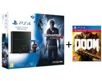 Micromania: Pack PS4 1 To + 2 jeux (Uncharted 4 : A Thief's End et DOOM) à 399,99€