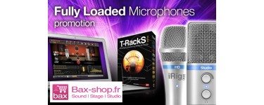 Bax Music: Un pack logiciel de 200€ offert pour l'achat d'un micro IK Multimedia iRig Mic