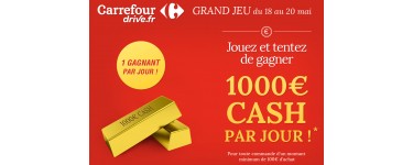 Carrefour Drive: Tentez de gagner 1000€ cash par jour