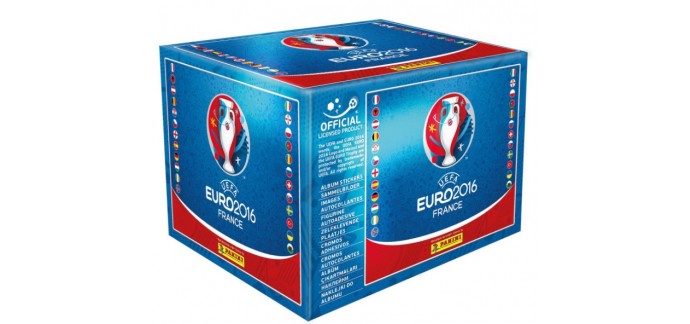 Amazon: Boite de 500 stickers Panini UEFA Euro 2016 à 54,38€ au lieu de 69,99€