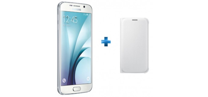 TopAchat: Samsung Galaxy S6 Blanc 64 Go + Etui Flip Wallet à 399€ (100€ via ODR)
