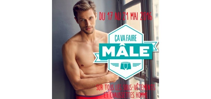 DIM: Tous les sous-vêtements homme unitaires à 10€ et les multipacks à 17€