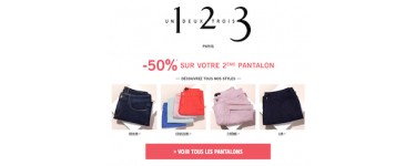 Maison 123: -50% sur le 2e pantalon acheté