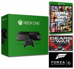 Amazon: Pack Xbox One 500 Go + 3 jeux (GTA V, Gears of War & Forza 6) pour 299€