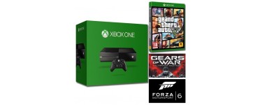 Amazon: Pack Xbox One 500 Go + 3 jeux (GTA V, Gears of War & Forza 6) pour 299€