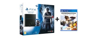 Fnac: 1 pack PS4 Uncharted 4 acheté = le jeu Overwatch offert