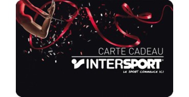 Intersport: 10 cartes cadeaux de 100€ à gagner