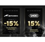 Motoblouz: Économisez 15% sur les marques d'équipement 2-roues Alpinestar et Shoei