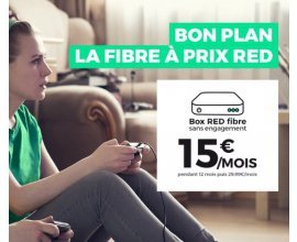 RED by SFR: Abonnement Internet Box RED fibre à 15€/mois à vie et sans engagement