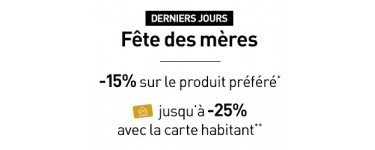 Habitat: [Adhérents carte Habitant] 15% à 25% de réduction sur votre article préféré