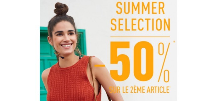 Pimkie: 50% de réduction immédiate sur le 2ème article de la collection summer