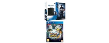 Amazon: Pack PS4 1To + Uncharted 4 + Naruto Shippuden : Ultimate Ninja Storm 4 à 399€