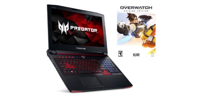 Amazon: Le jeu Overwatch et jusqu'à 200€ offerts pour l'achat d'un produit gaming Acer