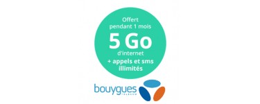 Bouygues Telecom: [Clients Bouygues] 5Go de roaming en Europe + appels & SMS illimités pour 1 mois