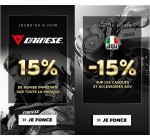Motoblouz: 15% de réduction immédiate sur les marques 2-roues Dainese et AGV