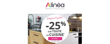 Alinéa: -25% sur toute la cuisine