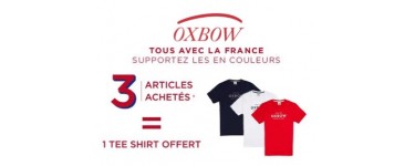 Oxbow: 3 articles achetés = 1 Tee Shirt offert (au choix parmi 3 couleurs)
