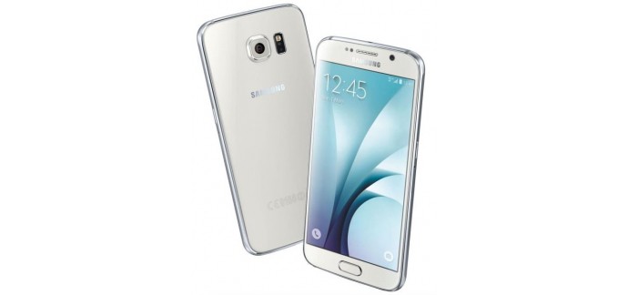Cdiscount: Samsung Galaxy S6 Blanc 32 Go + un étui associé à 364,99€ (dont 100€ via ODR) 