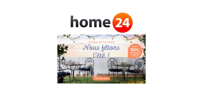 Home24: Jusqu'à -50% sur une sélection d'articles pour la maison