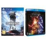 Amazon: Pack Jeu PS4 Battlefront + Blu-ray Star Wars : Le Réveil de la Force à 49,90€