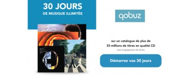 Qobuz: 30 jours d'essais gratuit au service de streaming avec Son-Vidéo.com