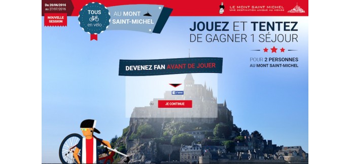 Mont Saint-Michel: 1 séjour pour 2 personnes à gagner