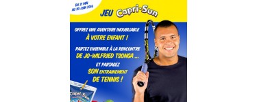 Caprisun: 1 rencontre avec Jo-Wilfried Tsonga et 1 an de jus Capri-Sun à gagner