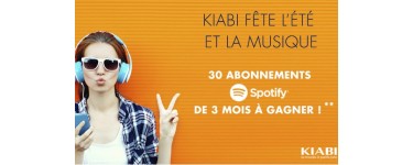 Kiabi: 30 abonnements Spotify de 3 mois à gagner