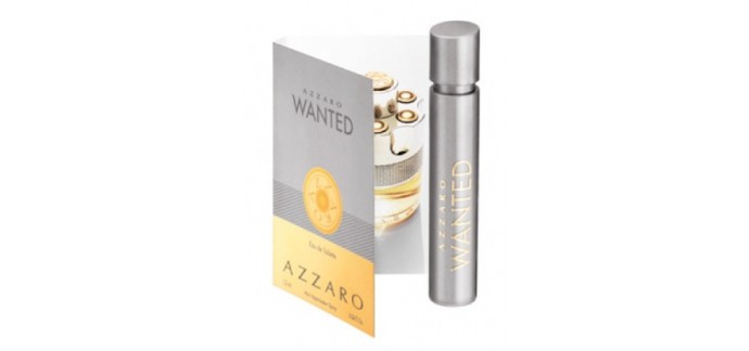 Azzaro: 1 échantillon de parfum Azzaro Wanted offert gratuitement 