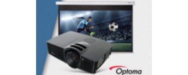 GrosBill: Un écran offert pour l'achat d'un vidéoprojecteur de la sélection Optoma