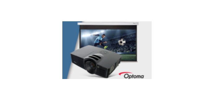 GrosBill: Un écran offert pour l'achat d'un vidéoprojecteur de la sélection Optoma