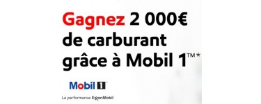 Mobil1: 2 000€ de carburant à gagner