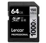 Amazon: Carte mémoire Lexar Pro 1000x SDXC 64GB à 37,36€