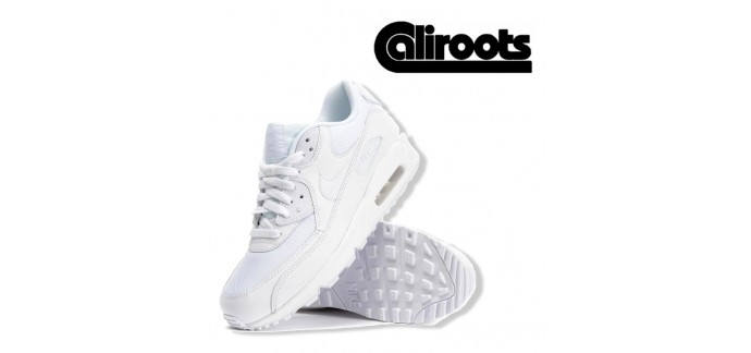 Caliroots: Chaussures Nike Air Max W 90 Triple White à 70€