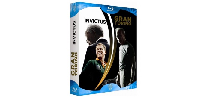 Amazon: Coffret Blu-ray Invictus + Gran Torino à 6,99€ au lieu de 15,05€