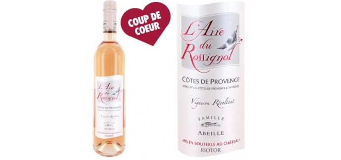 Cdiscount: Vin rosé Côtes de Provence L'Aire du Rossignol 2014 à 3,99€ au lieu de 11,50€