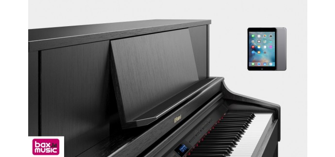 Bax Music: Un iPad mini 2 offert pour l'achat d'un piano numérique Roland LX7