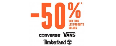 Courir: 50% de remise sur tous les produits soldés Converse, Vans et Timberland