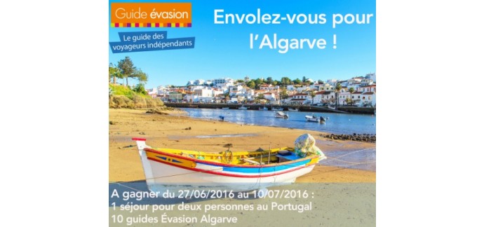 Guide évasion: 1 voyage d'une semaine pour 2 personnes au Portugal et 10 guides à gagner