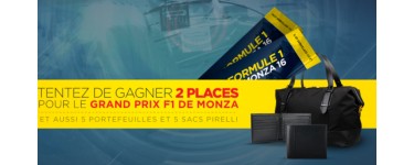 Allopneus: 2 places pour le Grand Prix de F1 de Monza en Italie à gagner avec Pirelli
