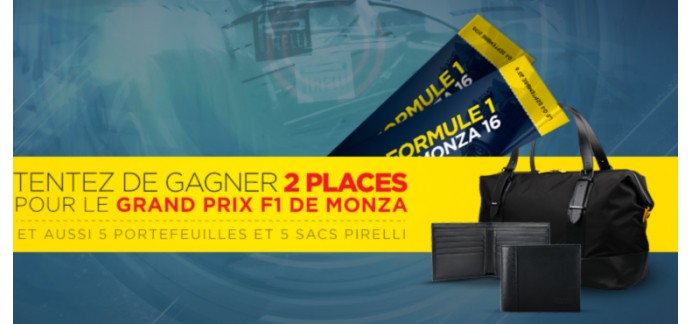 Allopneus: 2 places pour le Grand Prix de F1 de Monza en Italie à gagner avec Pirelli