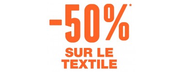 Courir: 50% de réduction sur tout le textile