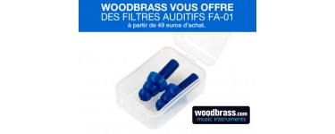 Woodbrass: Une paire de bouchons d'oreille offerte pour toute commande dépassant 49€