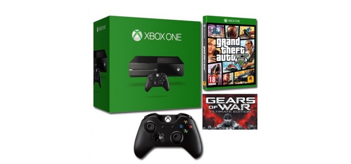 Amazon: [Premium] Pack Xbox One 500 Go + 2ème manette + GTA V + Gears of War à 229€