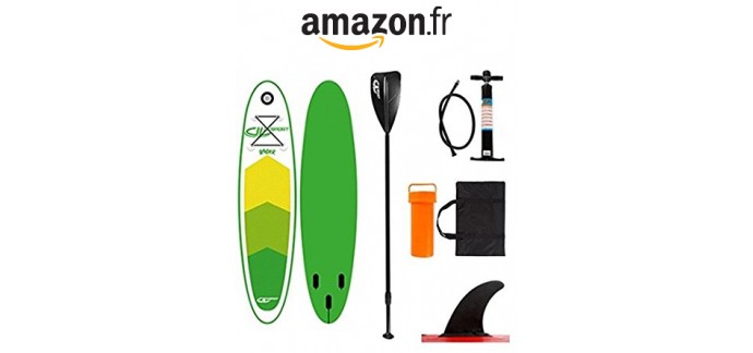 Amazon: [Premium] Un stand up paddle DVSport gonflable pour adulte à 299€ au lieu de 549